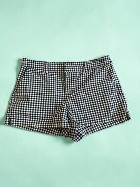 GAP Women’s Black White Gingham Shorts Size 12